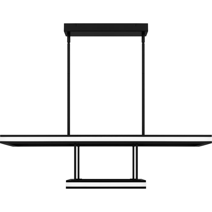 Quoizel PCAYD238MBK LED Linear Chandelier, Matte Black