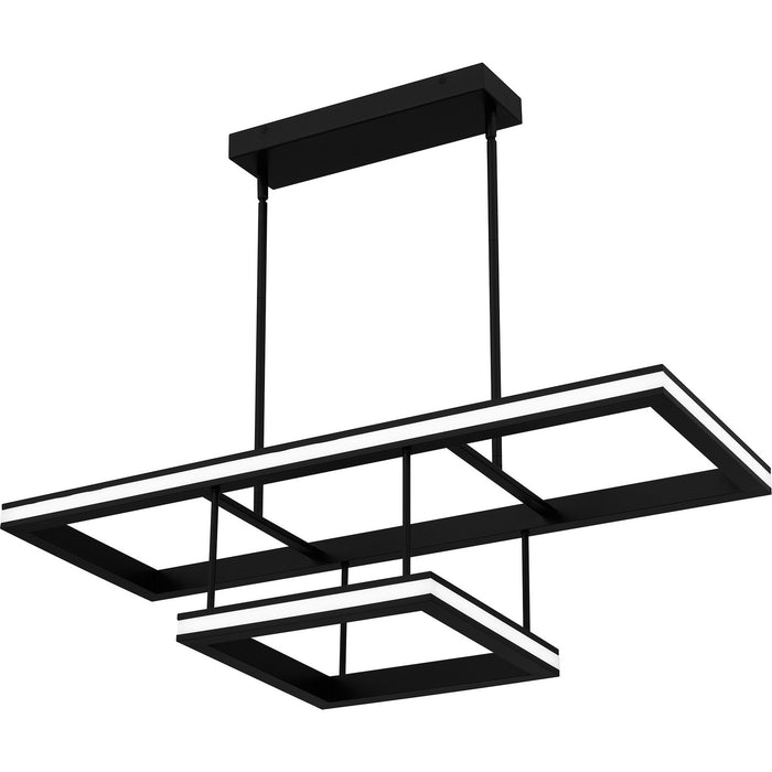 Quoizel PCAYD238MBK LED Linear Chandelier, Matte Black