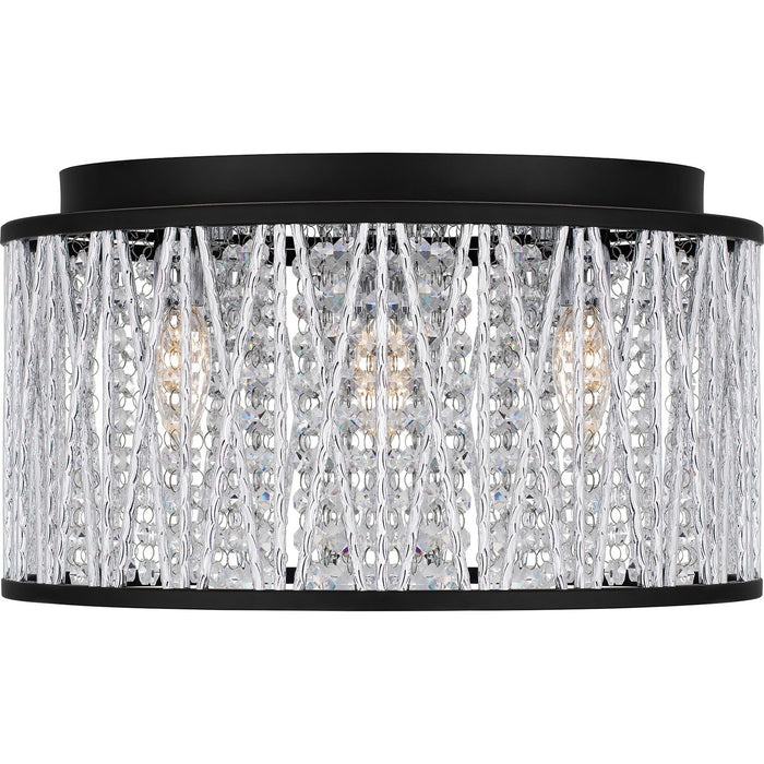 Quoizel PCCET1616MBK Five Light Flush Mount, Matte Black