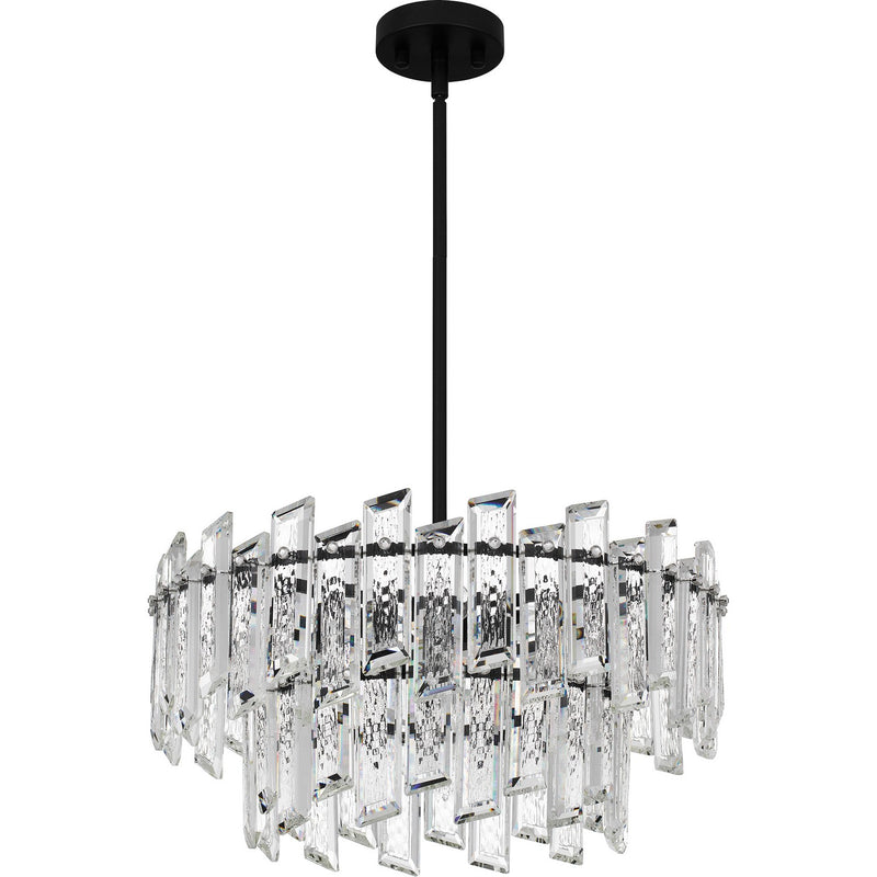 Quoizel PCDIN2819MBK Six Light Pendant, Matte Black
