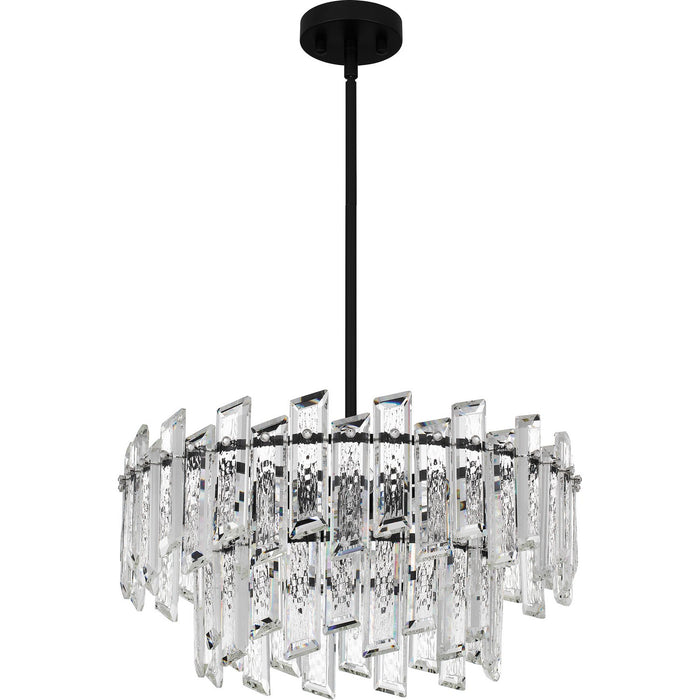 Quoizel PCDIN2819MBK Six Light Pendant, Matte Black