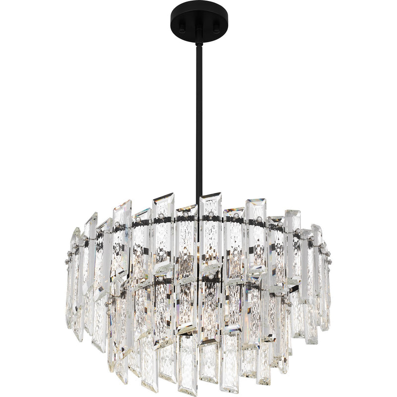 Quoizel PCDIN2819MBK Six Light Pendant, Matte Black