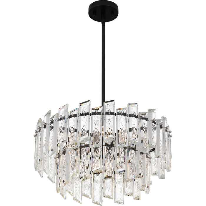 Quoizel PCDIN2819MBK Six Light Pendant, Matte Black