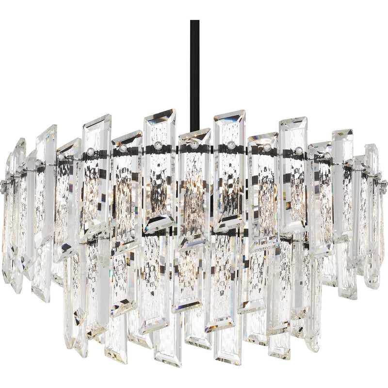 Quoizel PCDIN2819MBK Six Light Pendant, Matte Black