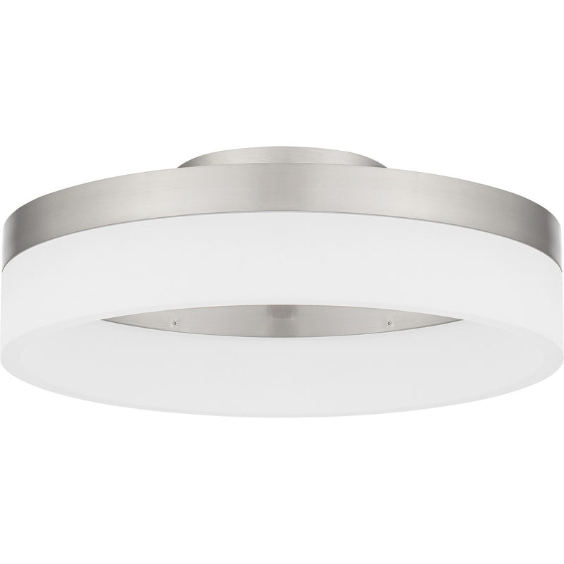 Quoizel PCOH1608BN LED Flush Mount, Brushed Nickel