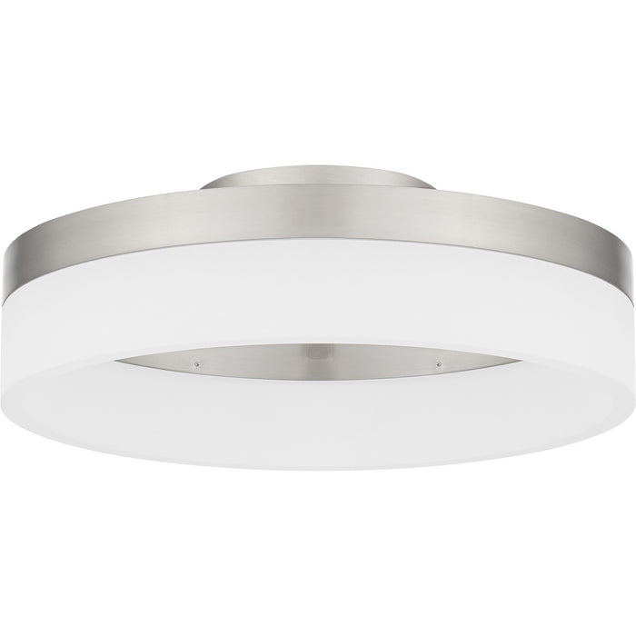 Quoizel PCOH1608BN LED Flush Mount, Brushed Nickel