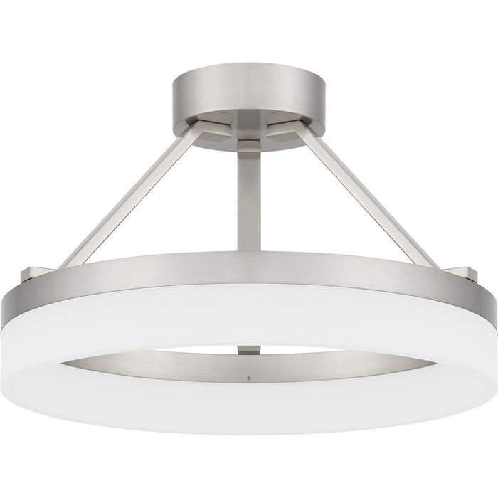 Quoizel PCOH1716BN LED Semi Flush Mount, Brushed Nickel