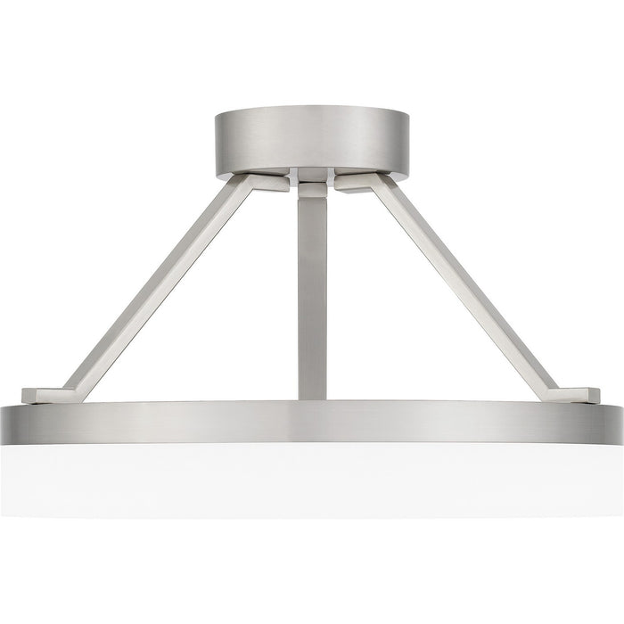 Quoizel PCOH1716BN LED Semi Flush Mount, Brushed Nickel