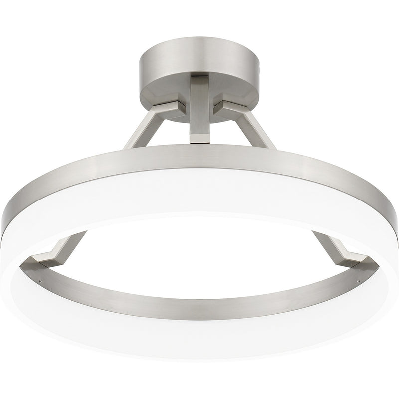 Quoizel PCOH1716BN LED Semi Flush Mount, Brushed Nickel