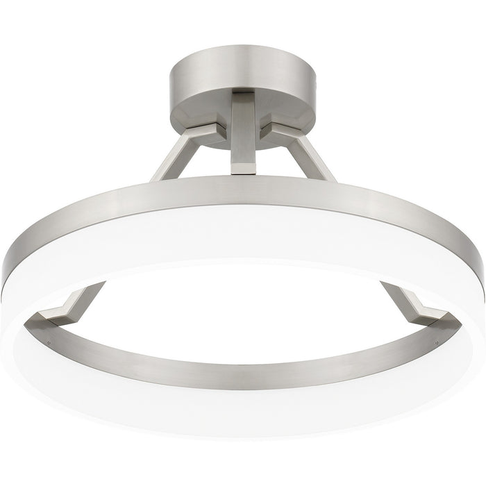 Quoizel PCOH1716BN LED Semi Flush Mount, Brushed Nickel