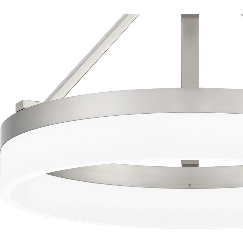 Quoizel PCOH1716BN LED Semi Flush Mount, Brushed Nickel