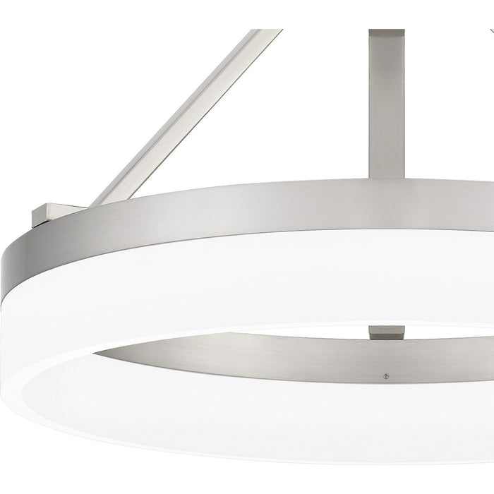 Quoizel PCOH1716BN LED Semi Flush Mount, Brushed Nickel