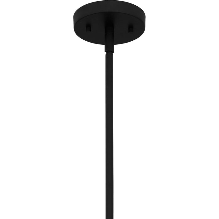 Quoizel PNG5028MBK Six Light Chandelier, Matte Black