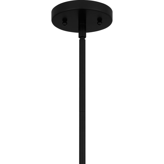 Quoizel PRG1514BBK One Light Pendant, Brushed Black