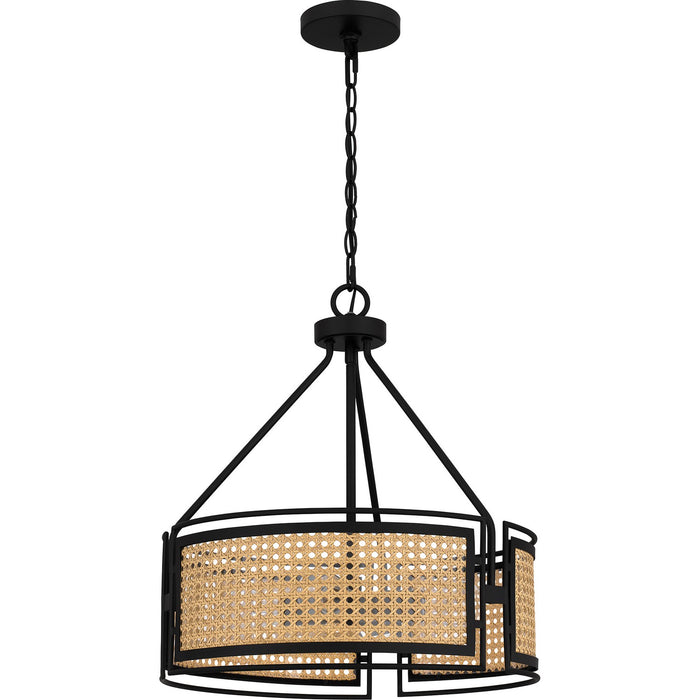 Quoizel PYA2818MBK Four Light Pendant, Matte Black