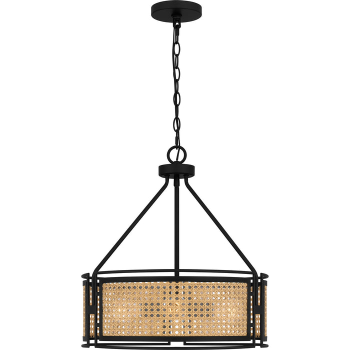 Quoizel PYA2818MBK Four Light Pendant, Matte Black
