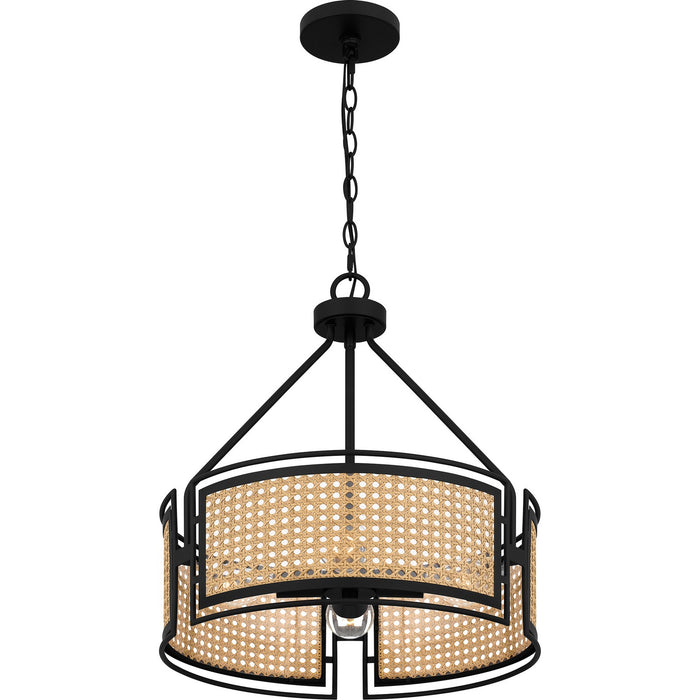 Quoizel PYA2818MBK Four Light Pendant, Matte Black