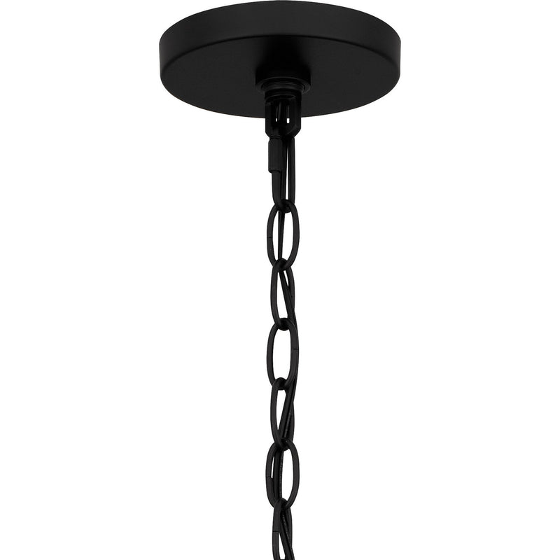 Quoizel QP6161MBK Five Light Pendant, Matte Black