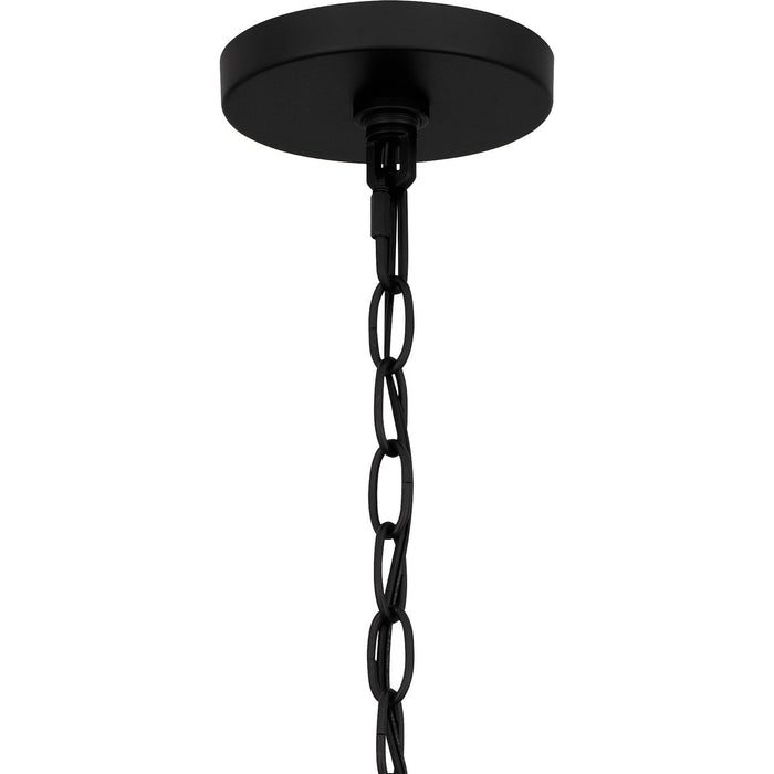 Quoizel QP6161MBK Five Light Pendant, Matte Black