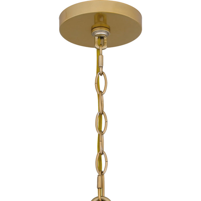 Quoizel QP6170LG Four Light Pendant, Light Gold