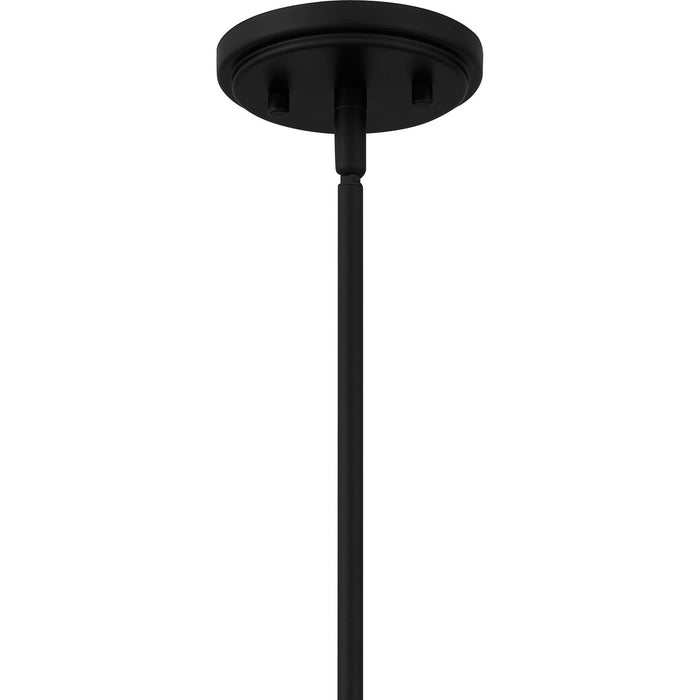 Quoizel QP6176MBK Four Light Pendant, Matte Black