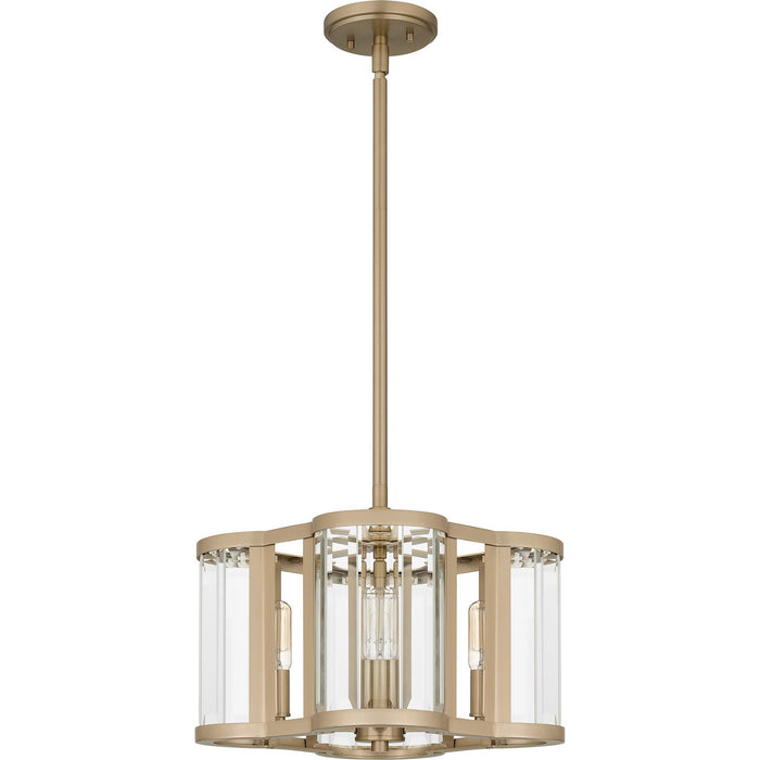 Quoizel QP6193BGD Four Light Pendant, Bronze Gold