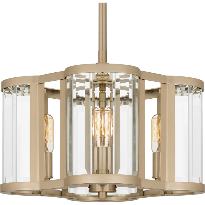 Quoizel QP6193BGD Four Light Pendant, Bronze Gold