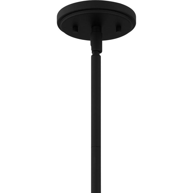 Quoizel QP6193MBK Four Light Pendant, Matte Black