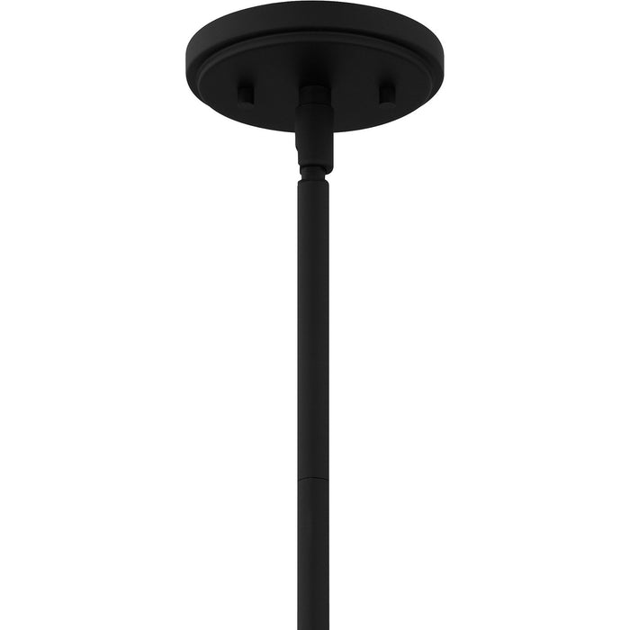Quoizel QP6193MBK Four Light Pendant, Matte Black