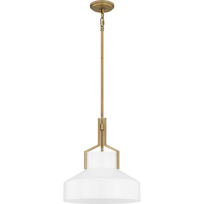 Quoizel QP6194AB Two Light Pendant, Aged Brass