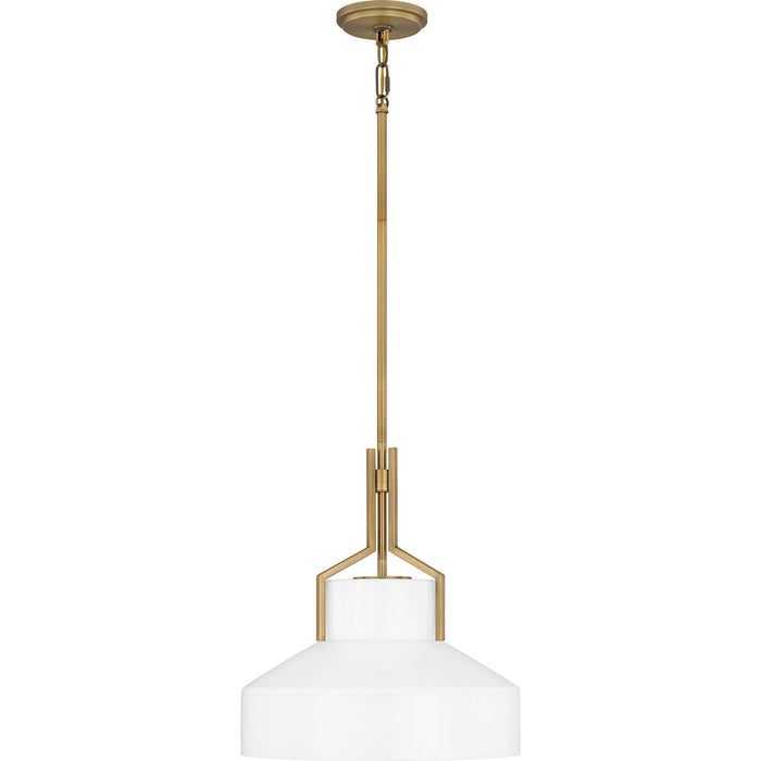 Quoizel QP6194AB Two Light Pendant, Aged Brass