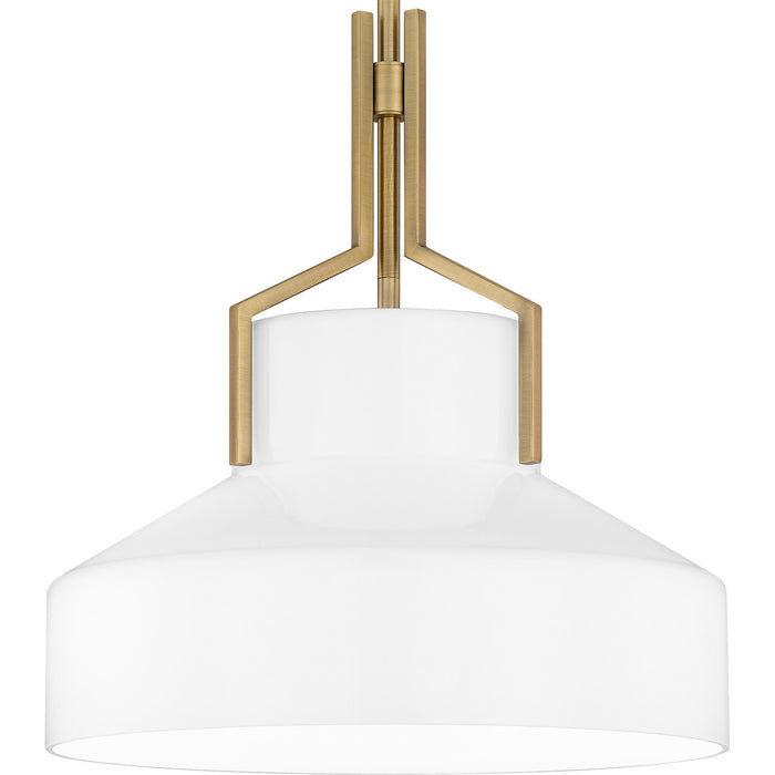 Quoizel QP6194AB Two Light Pendant, Aged Brass