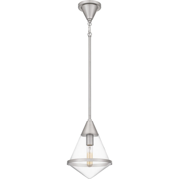 Quoizel QPP6160BN One Light Mini Pendant, Brushed Nickel