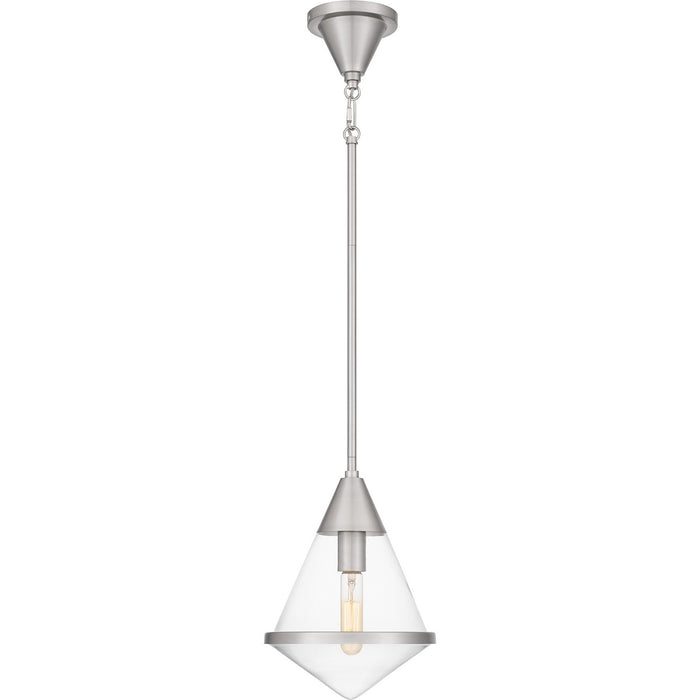 Quoizel QPP6160BN One Light Mini Pendant, Brushed Nickel