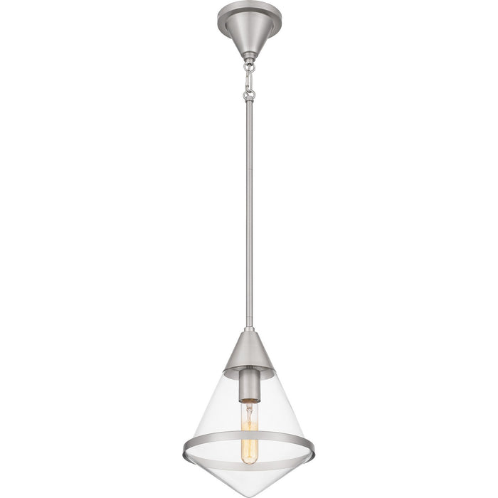 Quoizel QPP6160BN One Light Mini Pendant, Brushed Nickel