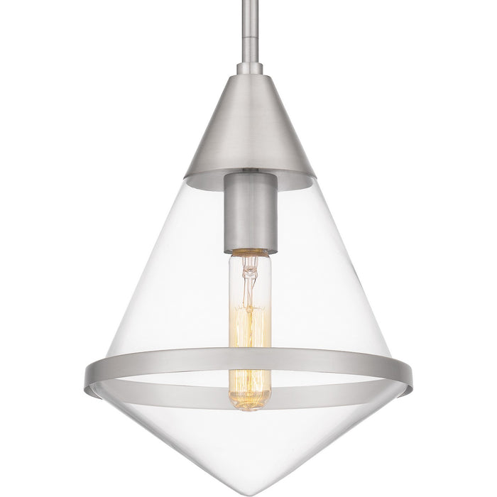 Quoizel QPP6160BN One Light Mini Pendant, Brushed Nickel