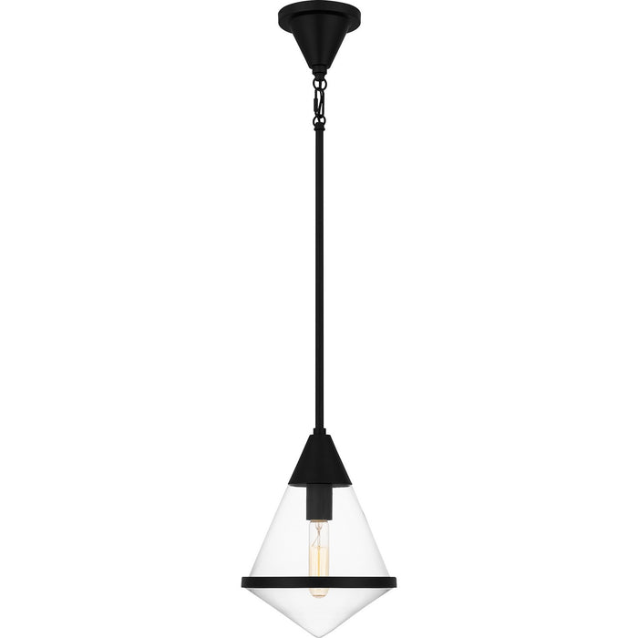 Quoizel QPP6160MBK One Light Mini Pendant, Matte Black