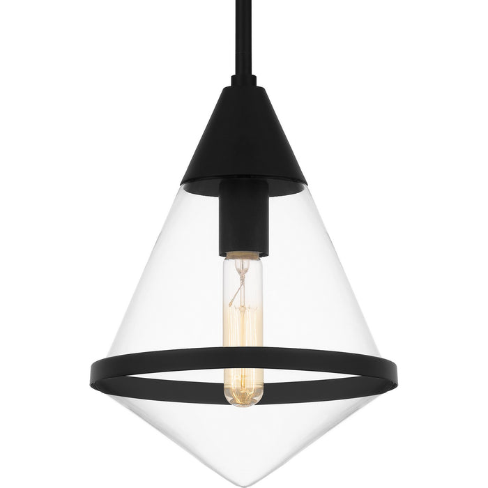 Quoizel QPP6160MBK One Light Mini Pendant, Matte Black