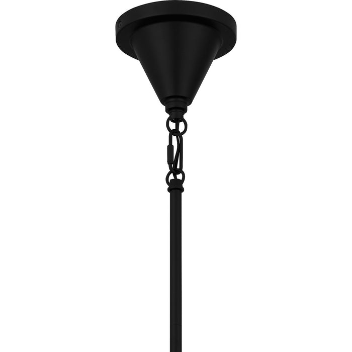 Quoizel QPP6160MBK One Light Mini Pendant, Matte Black