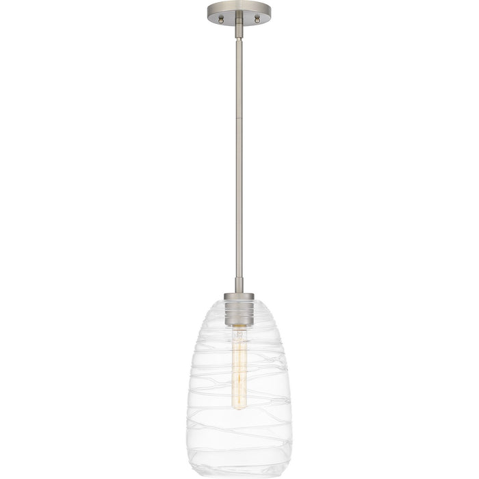 Quoizel QPP6165BN One Light Mini Pendant, Brushed Nickel