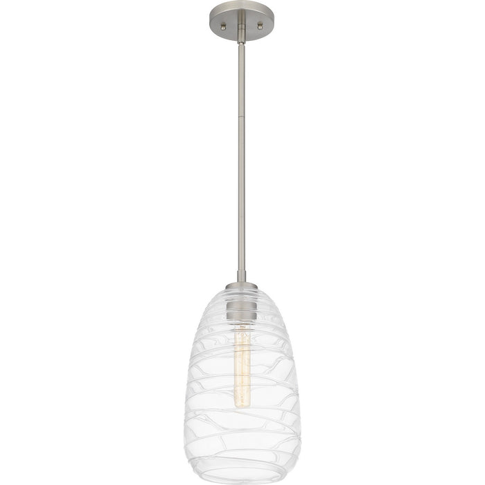 Quoizel QPP6165BN One Light Mini Pendant, Brushed Nickel
