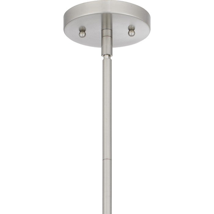 Quoizel QPP6165BN One Light Mini Pendant, Brushed Nickel