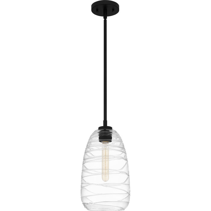 Quoizel QPP6165MBK One Light Mini Pendant, Matte Black