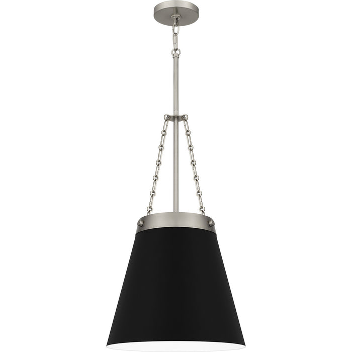 Quoizel QPP6183BN One Light Pendant, Brushed Nickel