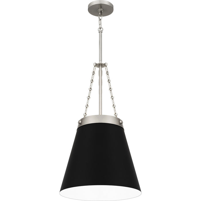 Quoizel QPP6183BN One Light Pendant, Brushed Nickel