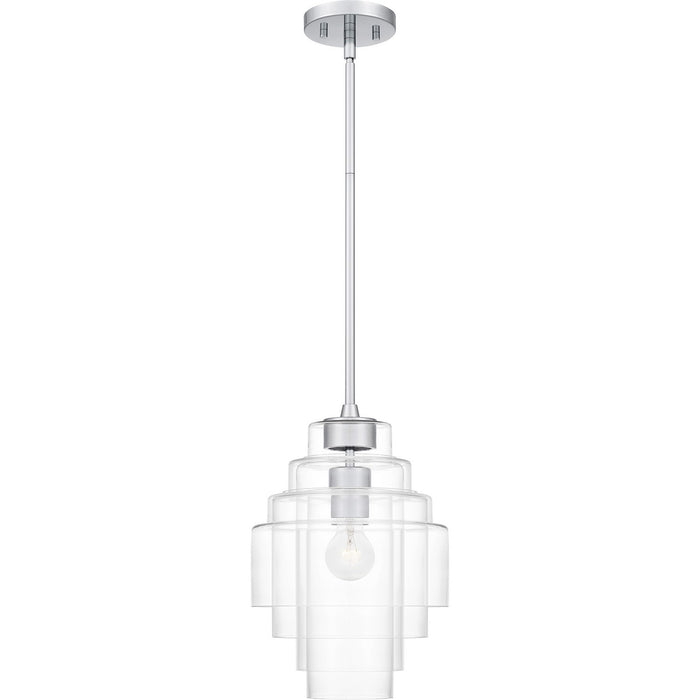 Quoizel QPP6186C One Light Pendant, Polished Chrome