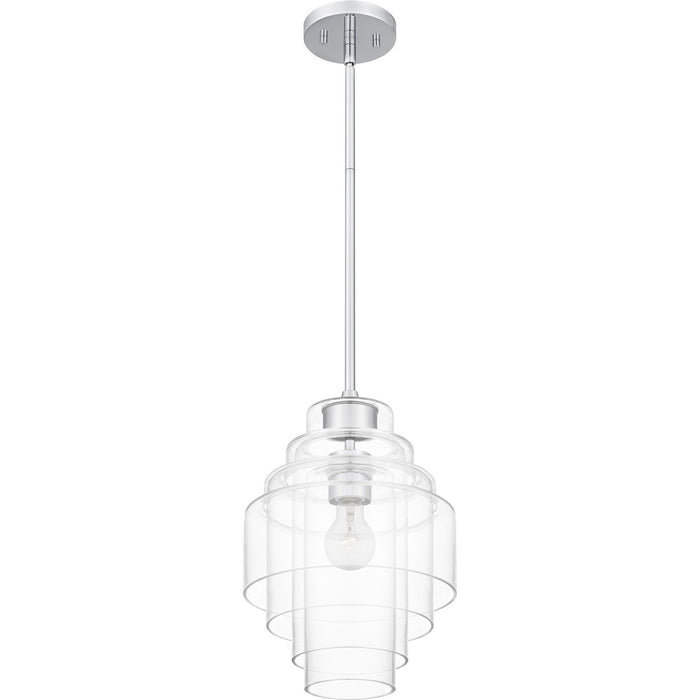 Quoizel QPP6186C One Light Pendant, Polished Chrome