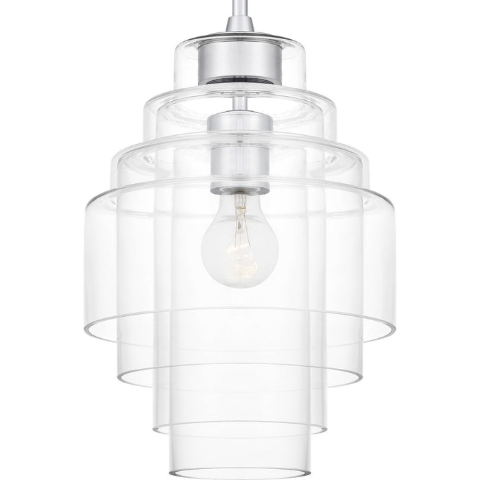 Quoizel QPP6186C One Light Pendant, Polished Chrome
