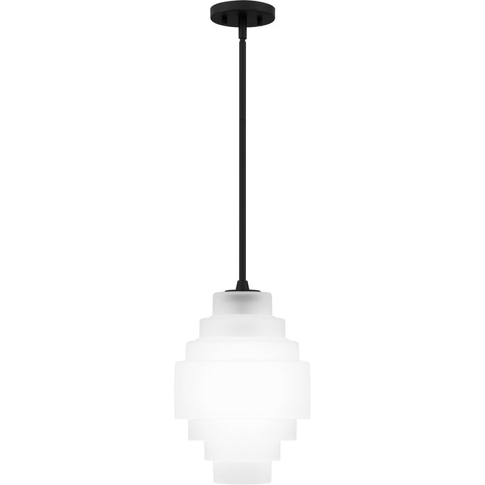 Quoizel QPP6186MBK One Light Pendant, Matte Black