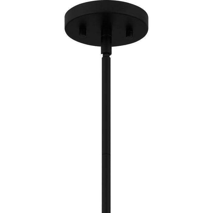Quoizel QPP6186MBK One Light Pendant, Matte Black